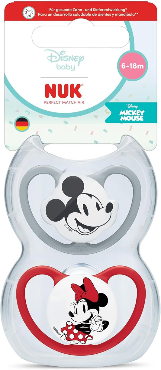 NUK Perfect Match Air uklidňující dudlík 6–18 m x2 DISNEY