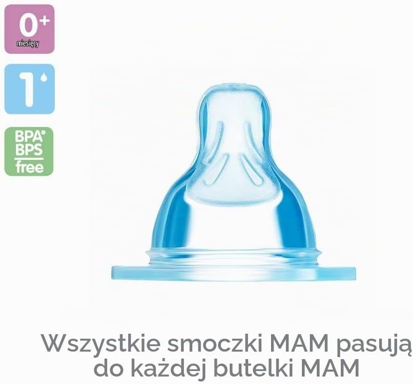 MAM savičky do lahví velikost 1 SkinSoft 0m+ x2