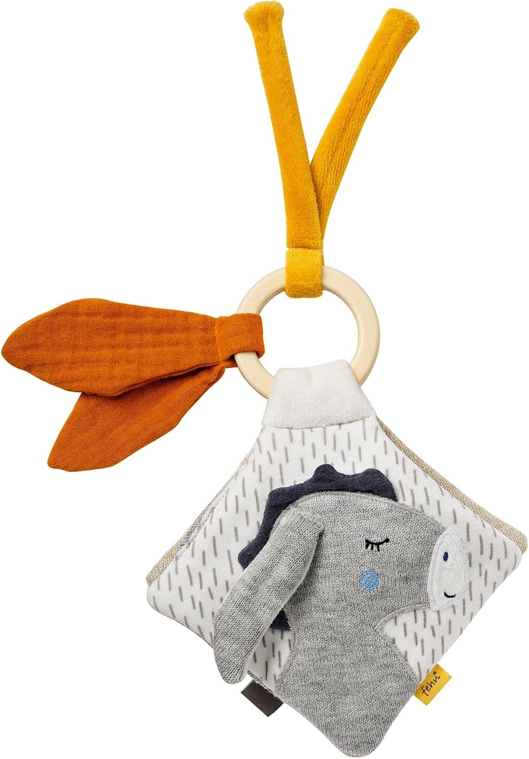FEHN NATUR cotton sensory book DONKEY and BEAR 15 x 20 cm