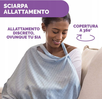 CHICCO Boppy Infinity scarf and discreet 2-in-1 nursing cover
