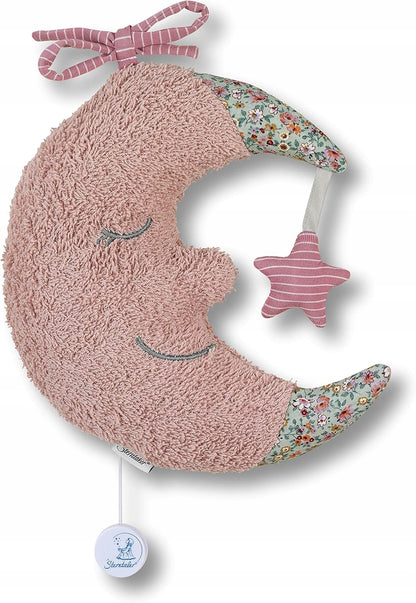 STERNTALER mooncuddly toy with music boxage 0 +colour pinkwidth 18 cm, height 20 cmmaterials cotton, terry