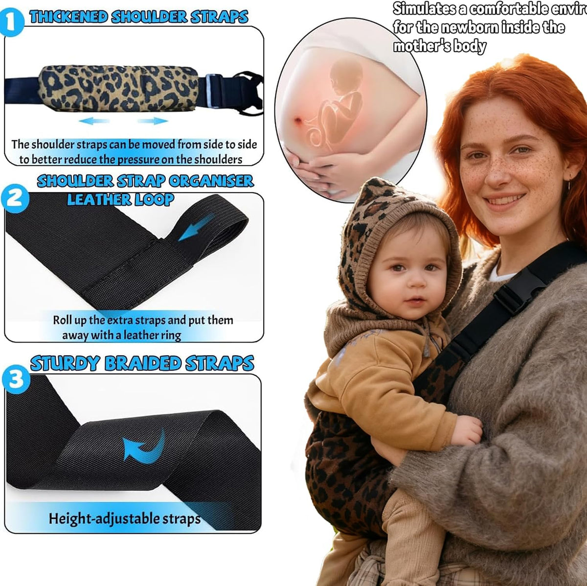 Adjustable baby carrier and wrap 3-36 months