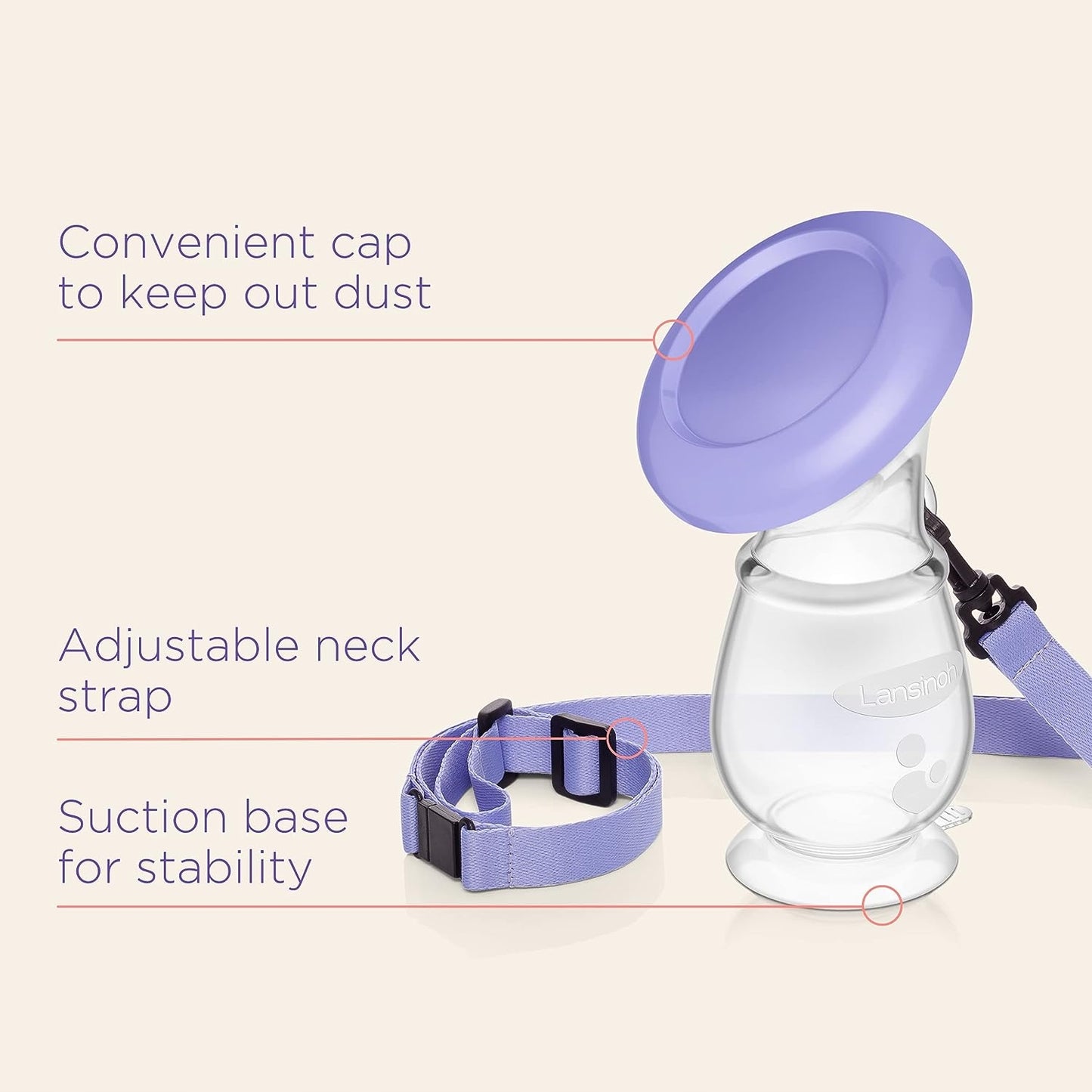 LANSINOH silicone breast milk collector