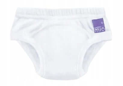 BAMBINO MIO majtki treningowe białe 18-24msc, białe majtki treningowe dla dziecka, wygodne i chłonne