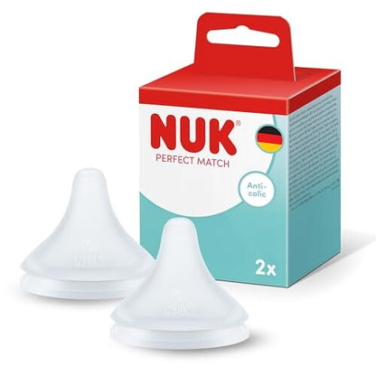 NUK Perfect Match bottle nipples M 2 pcs. 6+