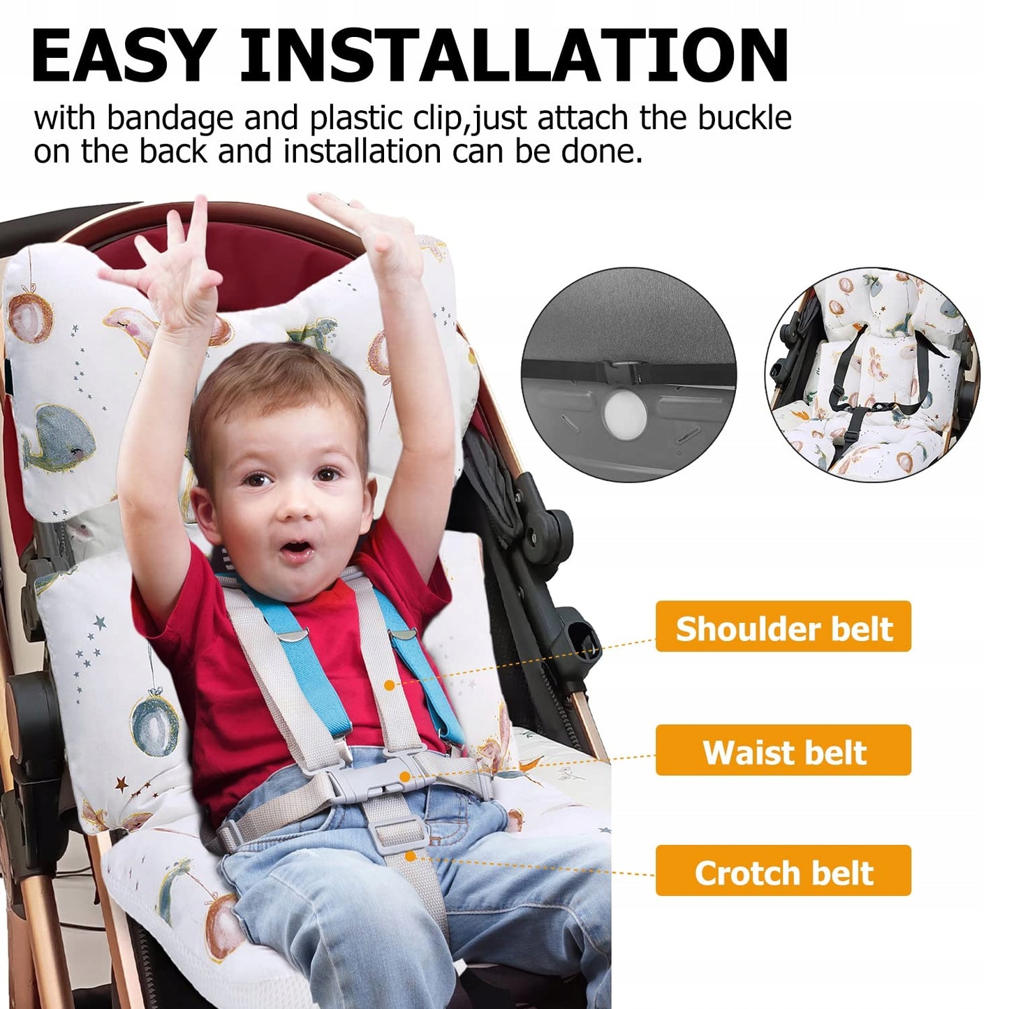 Breathable liner for a stroller