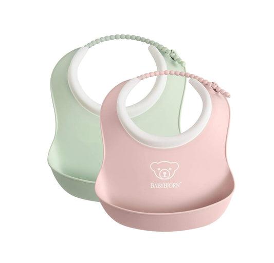 BABYBJORN silikonový bryndák s kapsou x2 SMALL