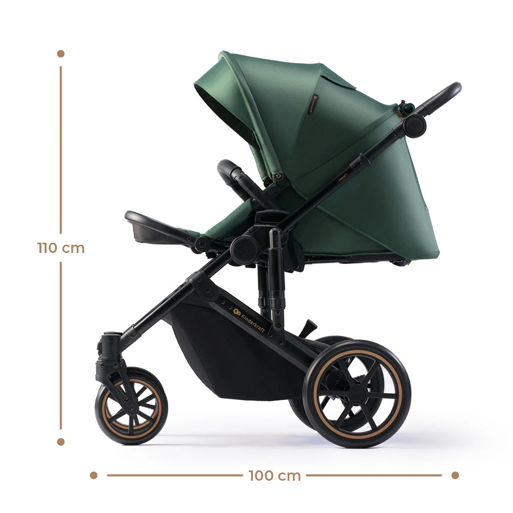 KINDERKRAFT PRIME2 PRO 3v1 multifunkční kočárek do 22kg + autosedačka MINK PRO