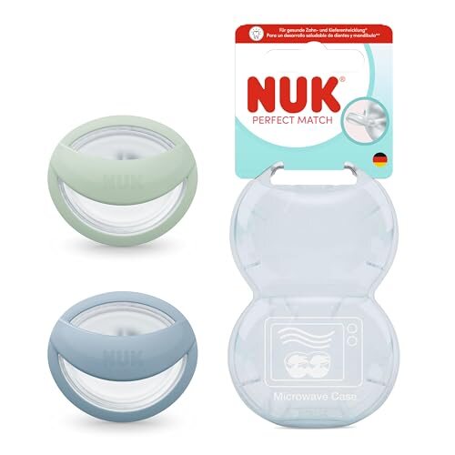 NUK Perfect Match pacifiers 0-6 months 2 pcs. green/blue