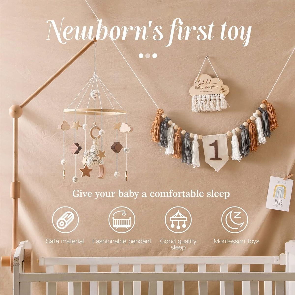 SWECOMZE crib mobile