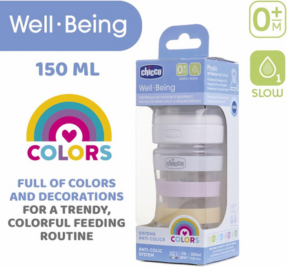 CHICCO láhev Well Being 0m+ 150ml