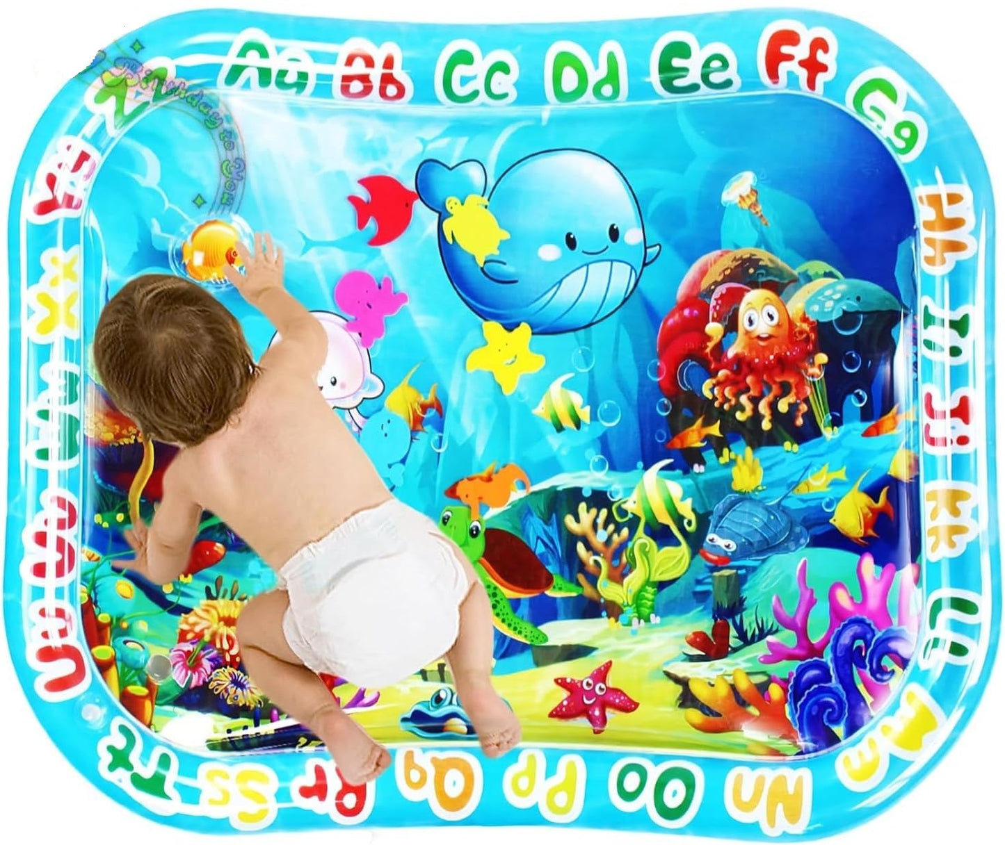 GARNHLOB tummy time water mat 75 x 95 cm SEA CREATURES – product image 5