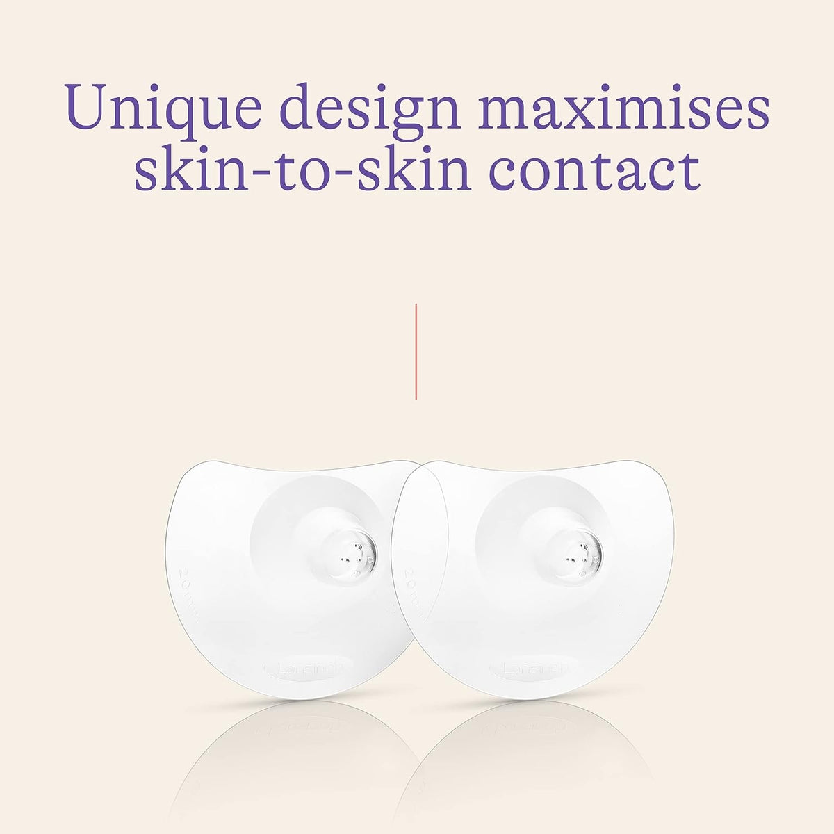 LANSINOH nipple shields, size 2, 24 mm