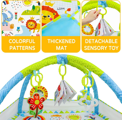 DR.RAPETI educational play mat with toys