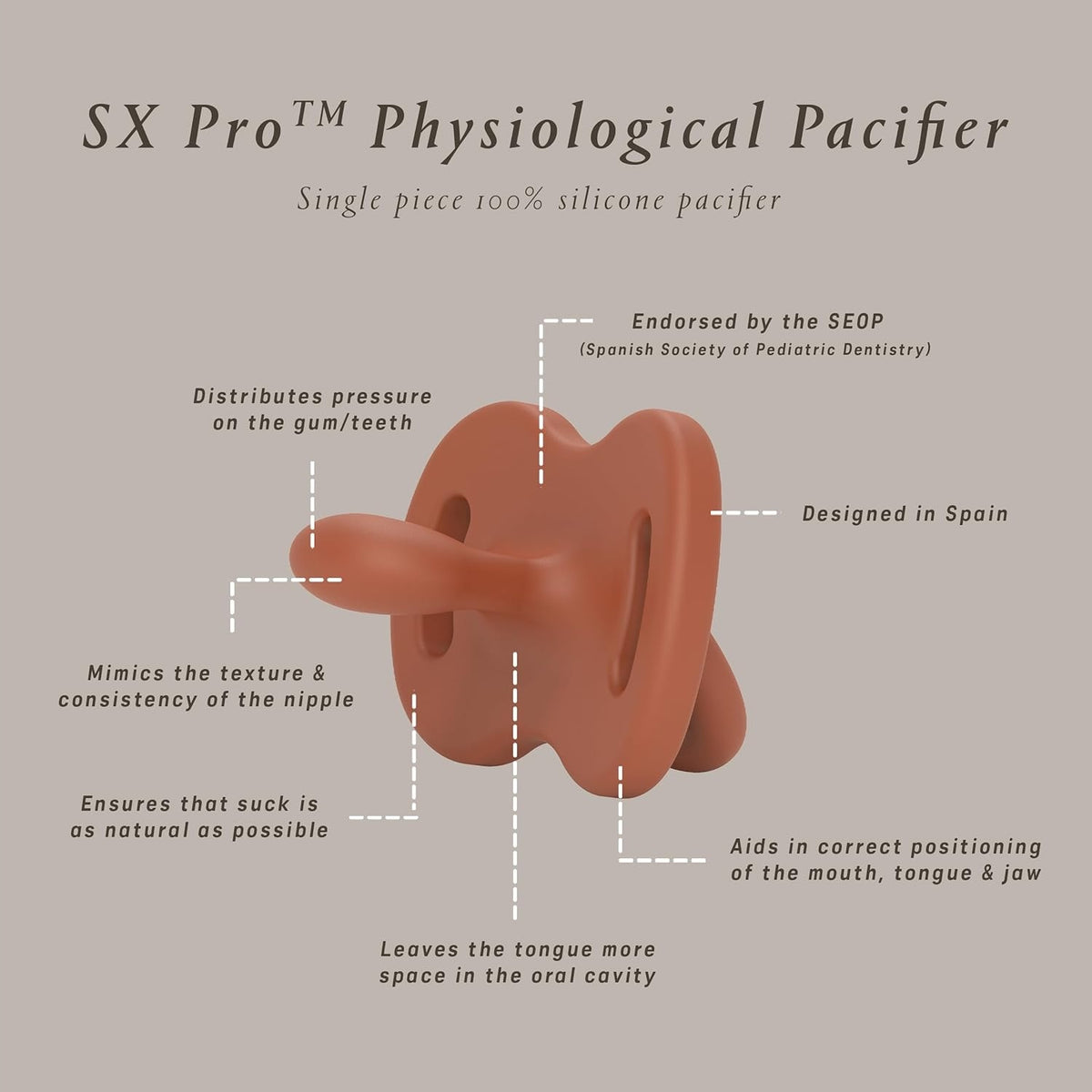 SUAVINEX Selectionsilicone sootherage 0-6 monthsBPA and BPS freeNewly sold condition, replacement or damaged
