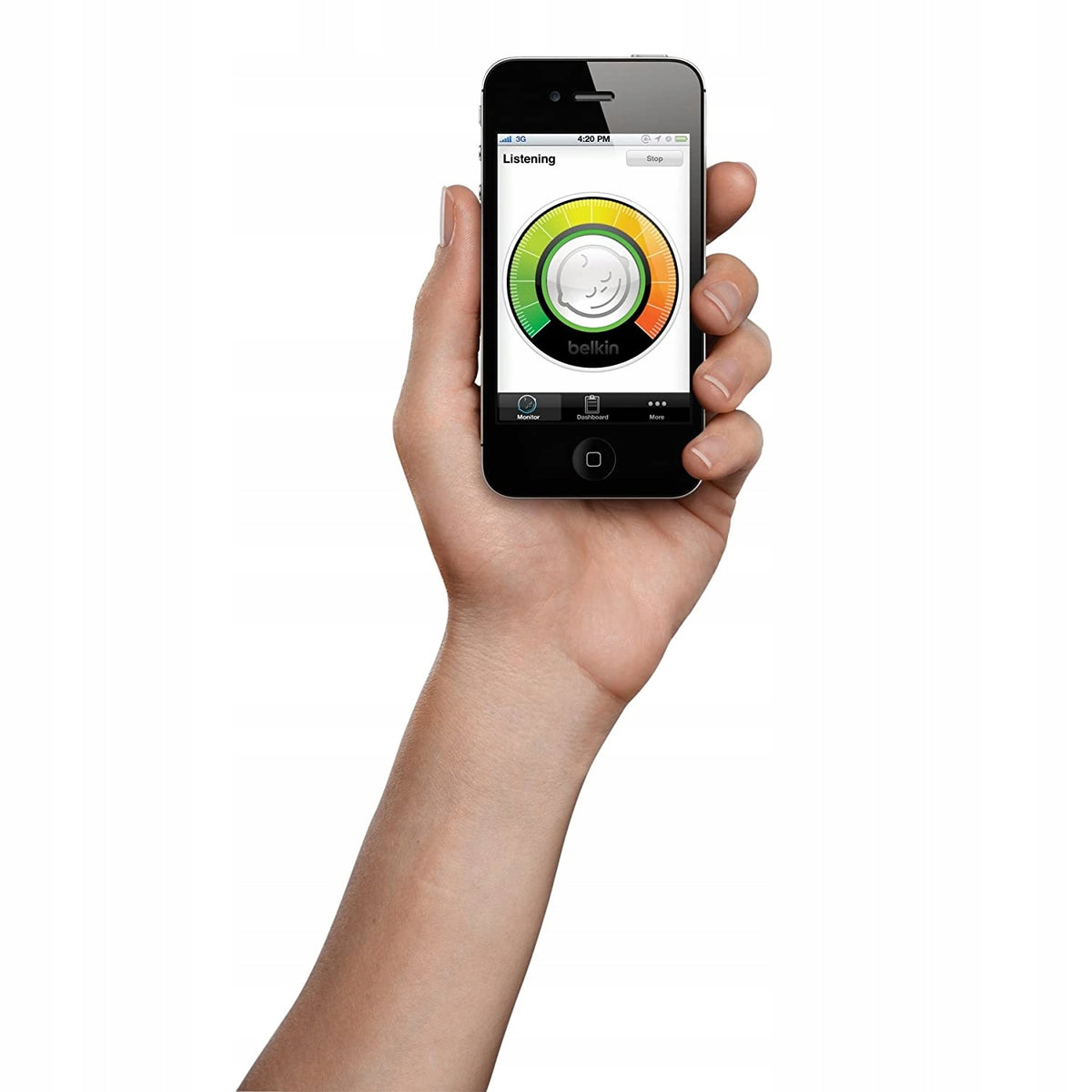 BELKIN WeMo Babydigital baby monitor for iOS devicescolour whitewidth 8 cm, height 10.5 cmmains/battery power