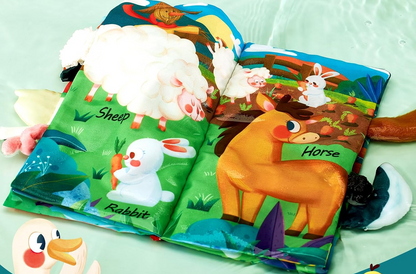 HAHALAND Farm Animal Tails sensory book, pendant