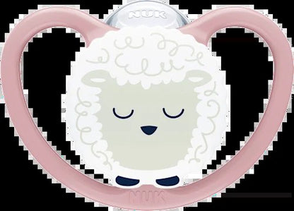 NUK Perfect Match Air Night pacifiers 18-36m sheep and night sky 2 pcs.