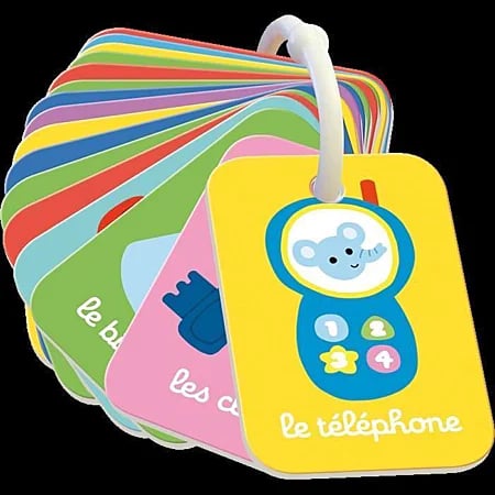 Kolorowe karty Nathan Mon premier imagier na pierścieniu