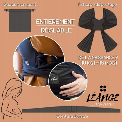 LEANGE baby wrap/carrier for carrying a child