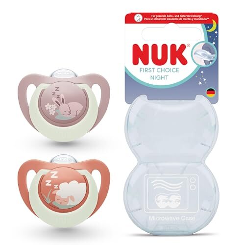 NUK First Choice Night dudlíky 18-36 měs.