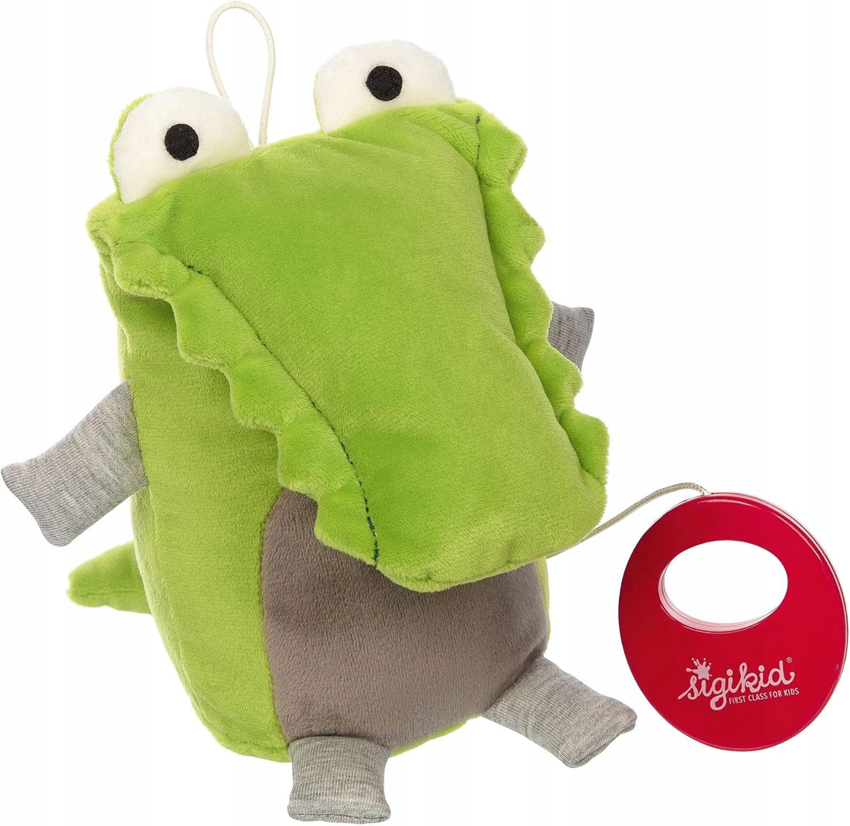 SIGKID závěsná hračka KROKODÝL s hracím strojkem 16cm