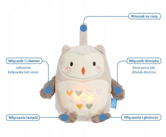 TOMMEE TIPPEE Sowa Ollie Peluche con sonidos sin luz
