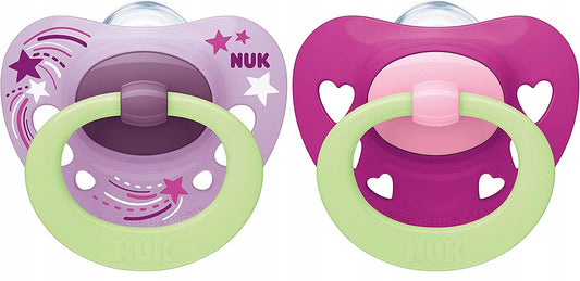NUK SIGNATURE NIGHT uklidňující dudlík x2 6-18 měsíců