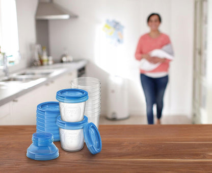 PHILIPS AVENT ételtároló edények x10 + adapterek