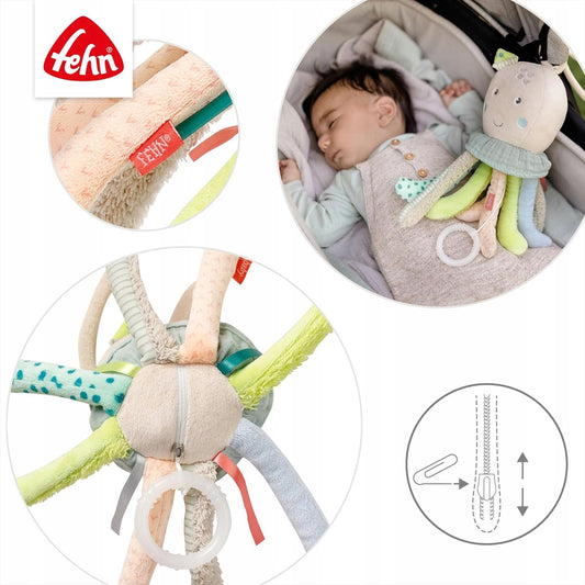FEHN mazlíček závěsný s hracím strojkem CHOBOTNICE 24 cm