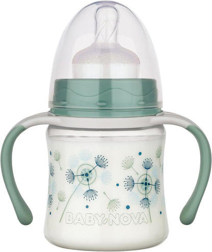 BABYNOVA Learner Bottle láhev 150 ml pomalý průtok 0-24 m