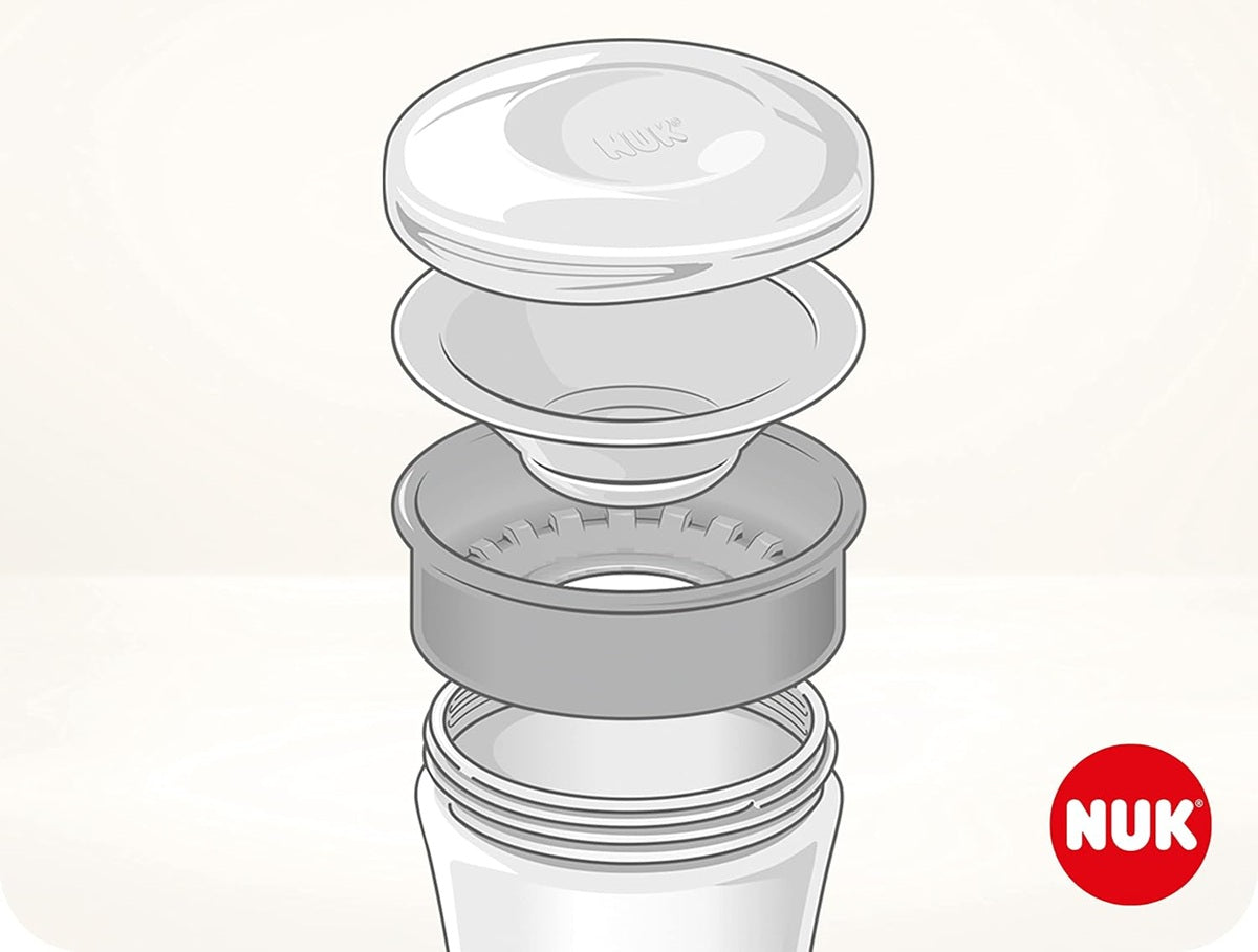 NUK Magic Cup Trinklernbecher mit 360°-Mundstück, 230 ml, ab 8 Monaten – Produktfoto 2