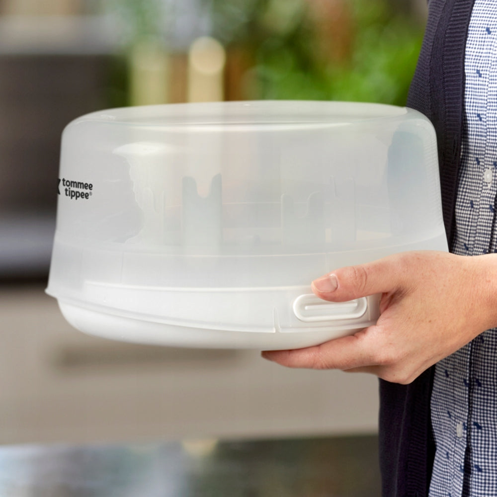 TOMMEE TIPPEE mikrovlnný sterilizátor + dudlík