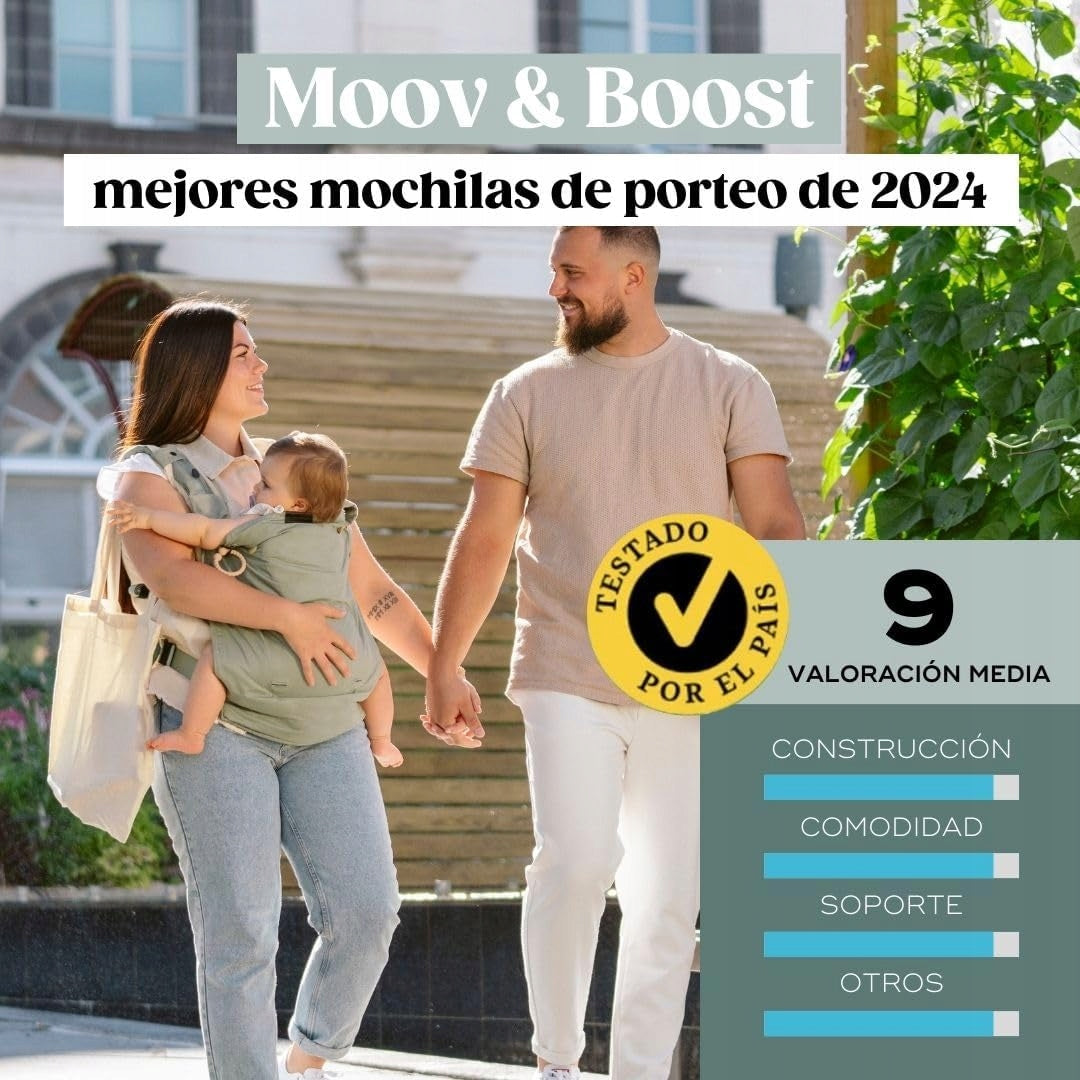 BABYMOOV MOOV&BOOST soft carrier, seat booster 2in1