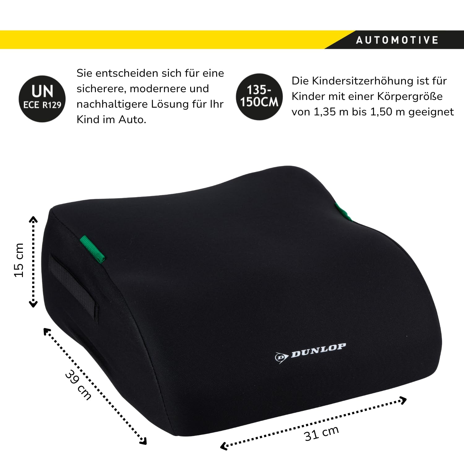 DUNLOP Car Booster car booster seat for children 135–150 cm tall