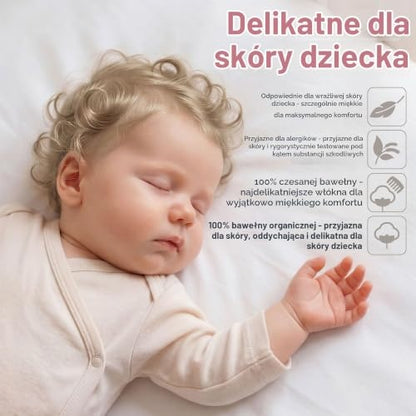BABYBAY Deluxe Organic prostěradlo 89x50 cm bílé