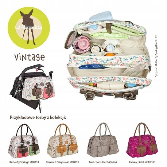 LASSIG Vintage Metro Bag Wickeltasche und Zubehörtasche + Zubehör – Produktfoto 4