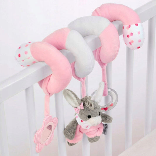 STERNTALER Donkey Emmispiral with toys for pram, cot, car seatage 0 +dominant colour pinkmaterials fabric