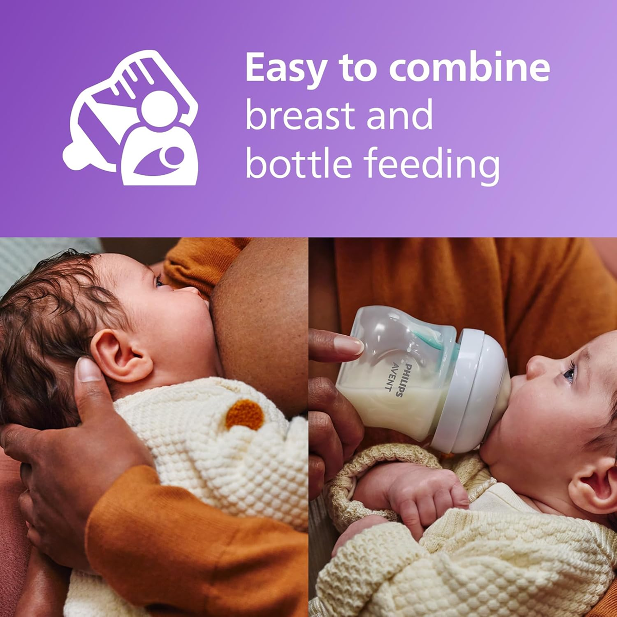 bottle 260 ml with dummy 1+ X2 An anti-colic valve: The bottle is designed to keep air away from baby's belly