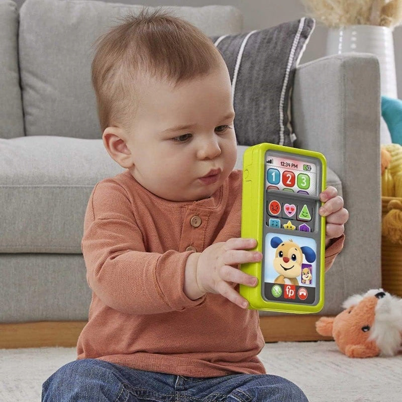 FISHER-PRICE interaktywny SMARTFON 75 piosenek zdań dźwięków J. ANGIELSKI – zdjęcie 4