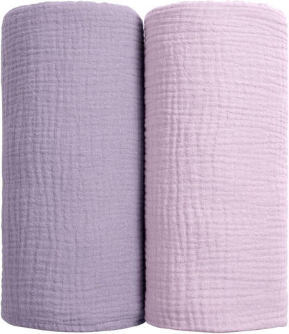 LULU MOON muslin swaddles x2