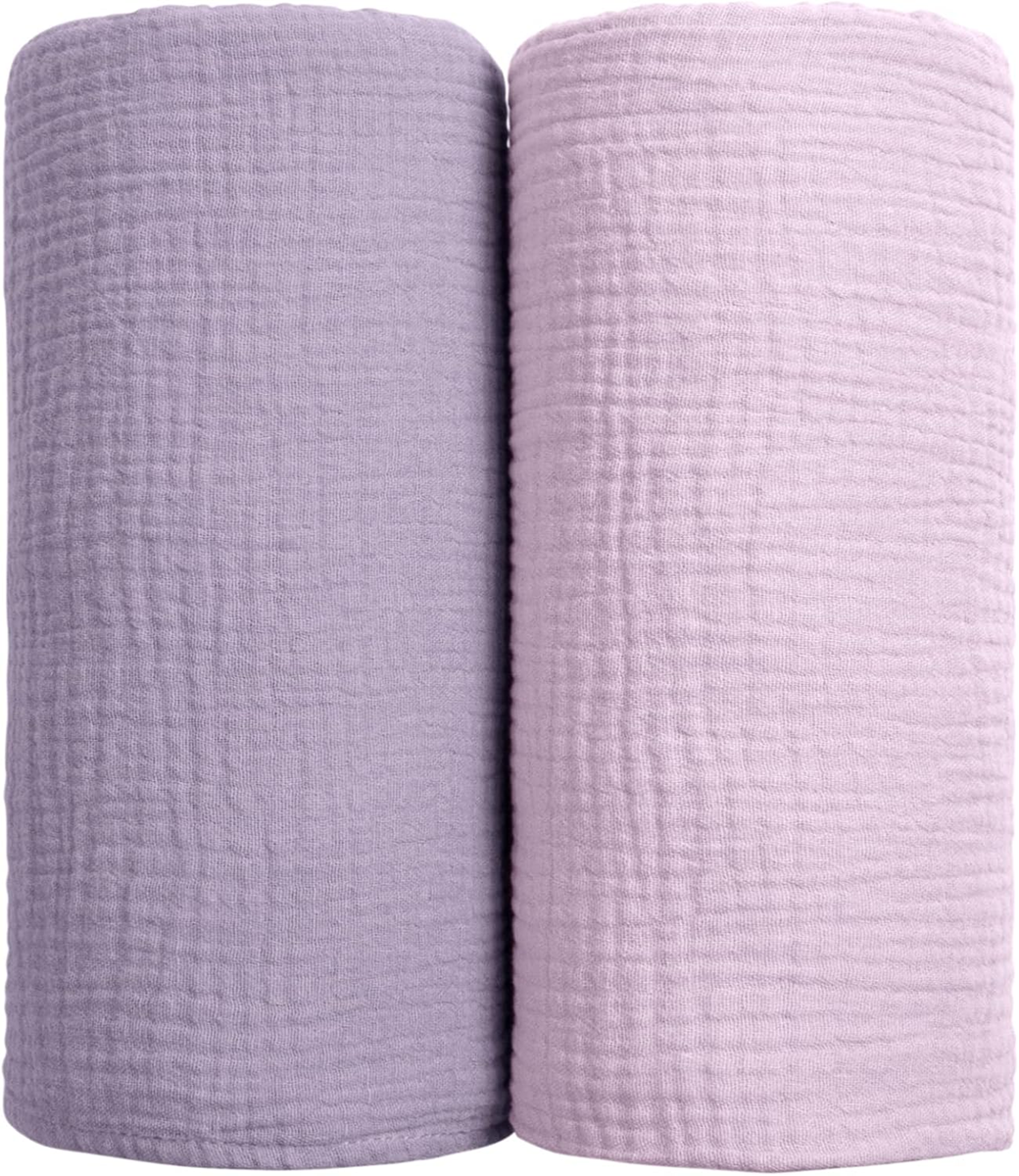 LULU MOON muslin swaddles x2