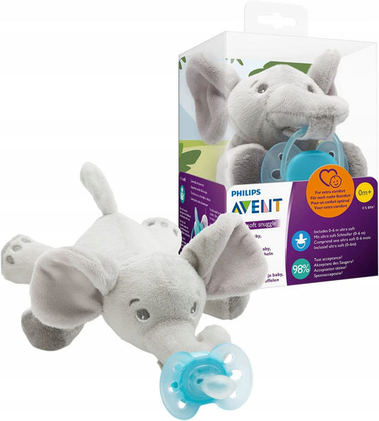 AVENT πιπίλα καθησυχαστική με λούτρινο 0-6m