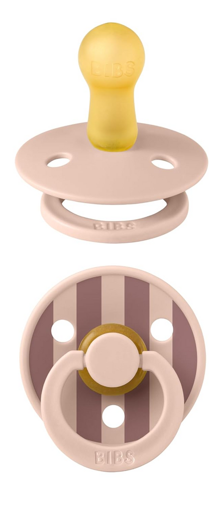 BIBS COLOUR STUDIO dudlíky uklidňující 2ks kaučuk 0-6 měsíců