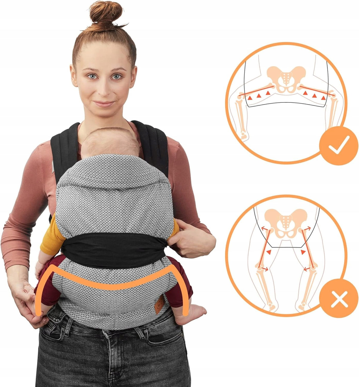 KINDERKRAFT ADOREE soft MEI TAI baby carrier