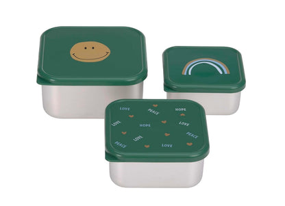 LASSIG Snackbox stainless steel SNACK BOXES x3
