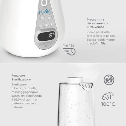 NUVITA digital bottle warmer, sterilizer, defroster