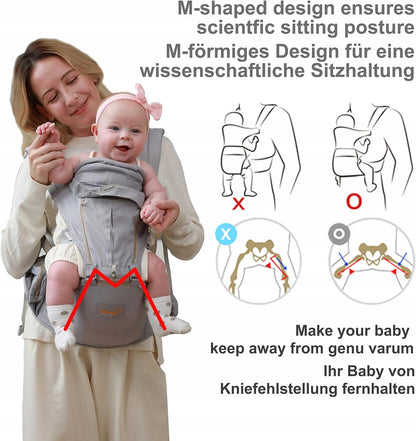 Ergonomický nosič GROWNSY s bederním pásem 6v1