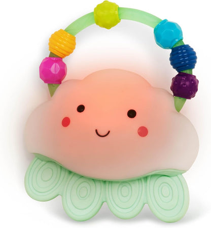 B.TOYS Rain-Glow Squeeze silikonová lampička s kousátkem MRAČKO 11x13 cm