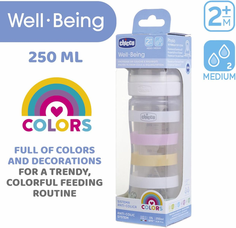 CHICCO μπιμπερό Well Being 2m+ 250ml – φωτογραφία προϊόντος 2